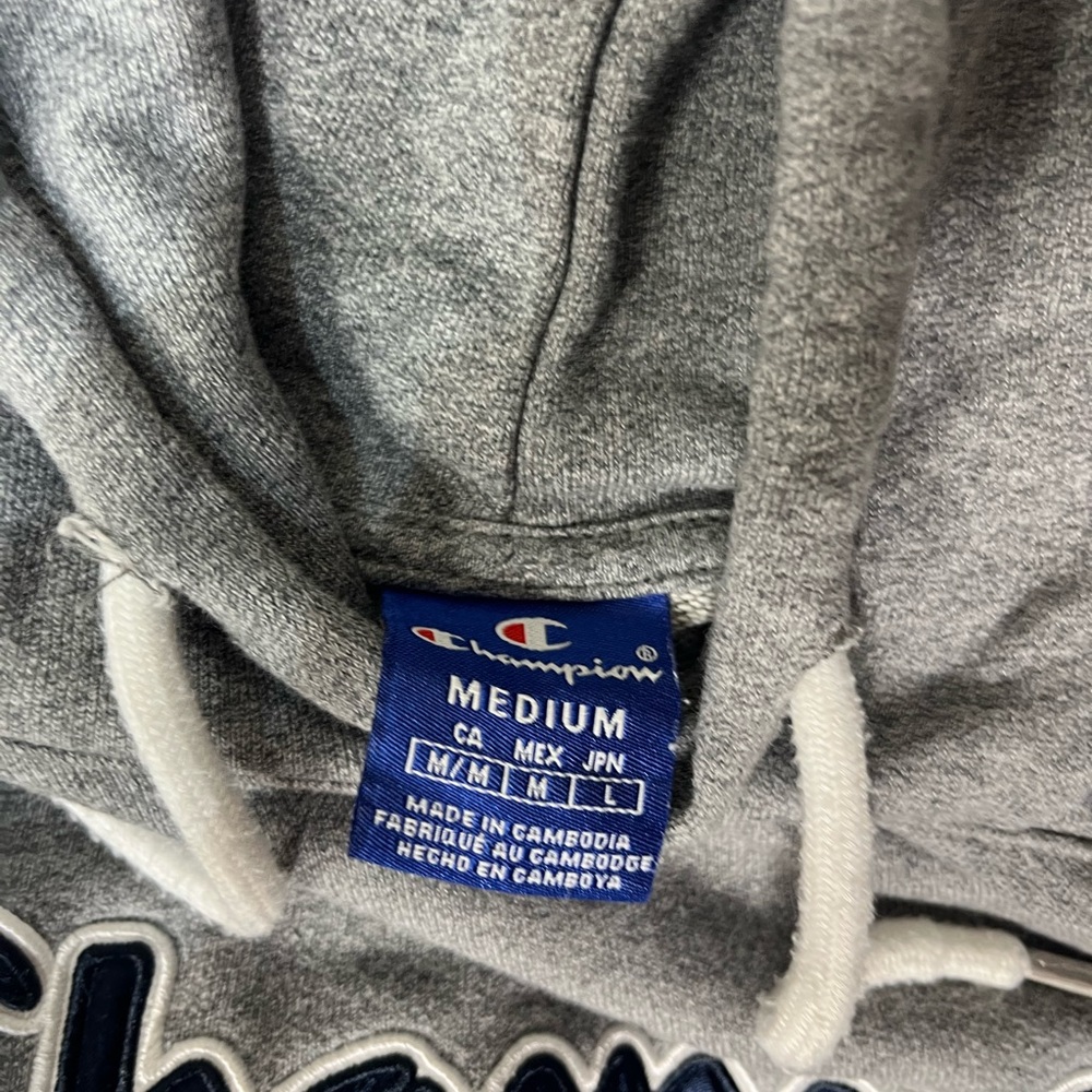 Champion grey hoodie embroidered - Picture 5 of 5
